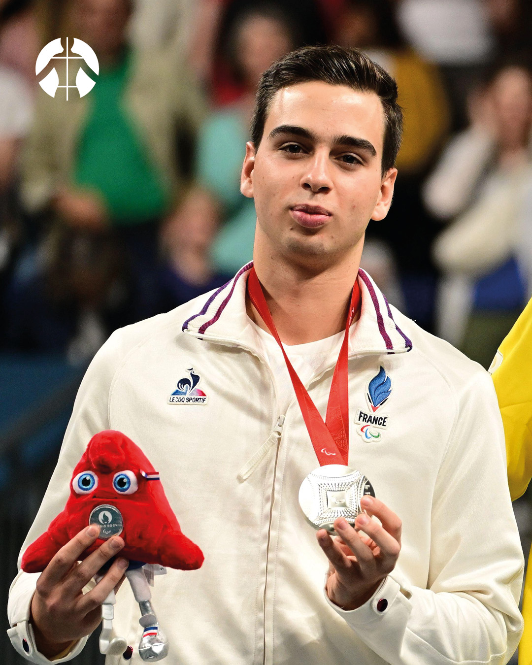 Lucas Didier à la remise des médailles